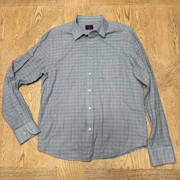 Untuckit Encosta Blue Long Sleeve Slim Fit Button Down Large - Picture 1 of 7